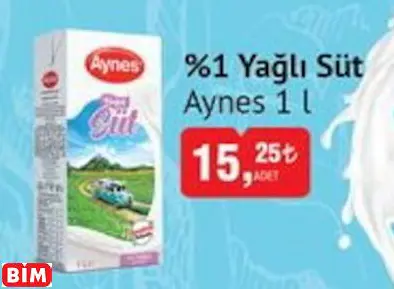 %1 YAĞLI SÜT %1 YAĞLI SÜT